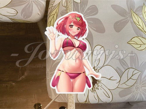 Xenoblade Anime Pyra Homura Bikini Sun Fun Sticker Decal #b waifu ecchi oppai