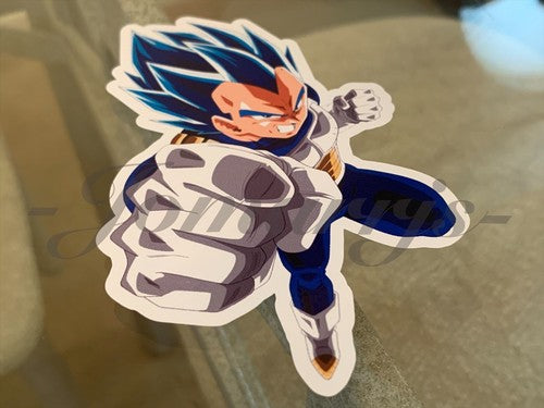 Dragon Ball Z Vegeta (h.) Blue Sticker Vinyl Sign Comic DBZ super saiyans