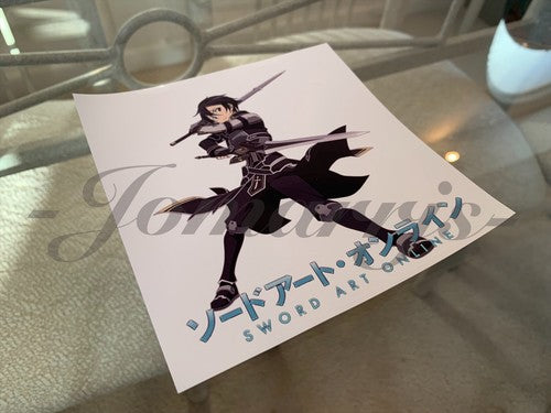 Sword Art Online - Anime - Kirito Sticker Vinyl Sign Decal Custom Manga SAO