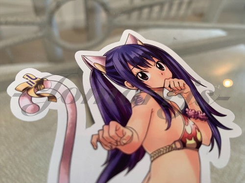 Fairy Tail - Anime - Wendy Marvell Bikini Sun Fun b. Custom Vinyl Sticker