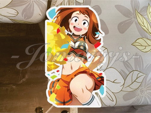 My Hero Academia - Anime - Ochaco Uraraka “Cheer” Custom Sticker Decal Manga MHA