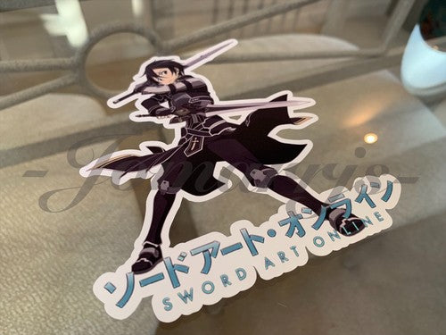 Sword Art Online - Anime - Kirito Sticker Vinyl Sign Decal Custom Manga SAO