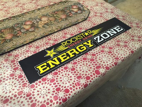 Authentic Rockstar ENERGY ZONE Drink Plaque Decals Sticker Monster Red Bull Rare