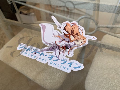 Sword Art Online - Anime - Asuna Yuuki Sticker Vinyl Sign Decal Custom Manga SAO