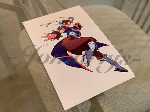 Street Fighter - Anime - Chun Li Colored Custom Sticker Decal Vinyl #6