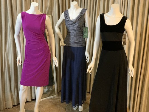 R & M Collection Sleeveless 2 Tone Silver Blue Evening Dress Sz 10 NWT MSRP $120