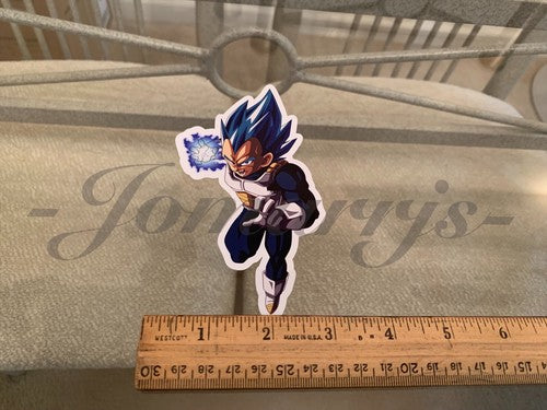 Dragon Ball Z Vegeta (b.) Sticker Vinyl Sign Comic DBZ super saiyans