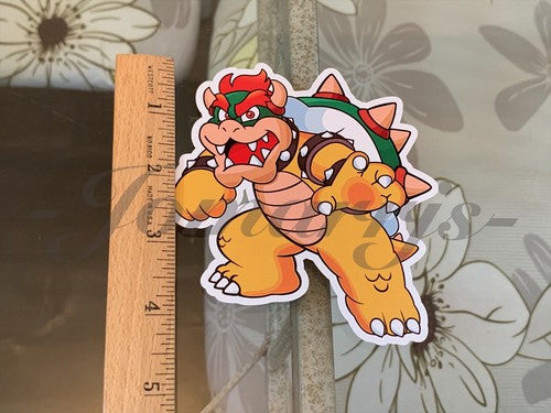 Super Mario - Anime - Bowser Custom Sticker Decal Vinyl #3 nintendo galaxy