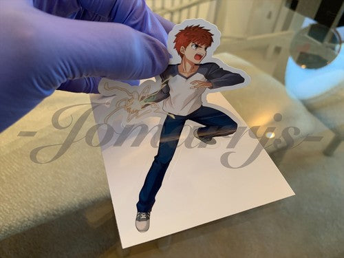 Fate - Anime - Shirou Emiya Sticker Vinyl Decal Custom manga laptop binder