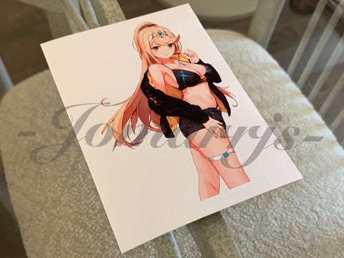 Xenoblade - Anime - Mythra Bikini Sun Fun Custom Sticker Decal Vinyl #a