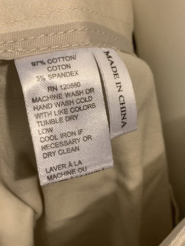 Amanda & Chelsea Womens Casual Beige Khaki Cotton Shorts Sz 10 NWT