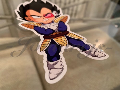 Dragon Ball Z Vegeta (f.) Chibi Sticker Vinyl Sign Comic DBZ super saiyans