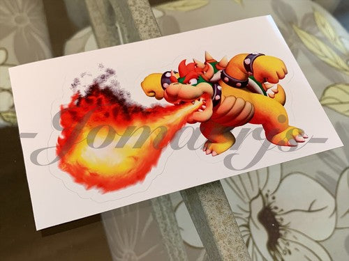 Super Mario - Anime - Bowser Custom Sticker Decal Vinyl #2 nintendo galaxy