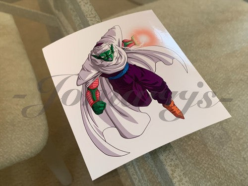 Dragon Ball Z Piccolo #2 Custom Colored Sticker Vinyl Comic DBZ super saiyan