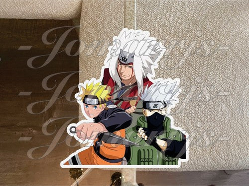 Naruto Anime Naruto Kakashi & Jiraiya Custom Vinyl Sticker Decal Desgin manga