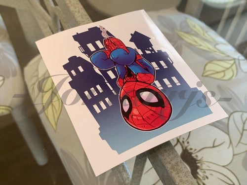 Spiderman - Anime - Spider-Man Chibi Custom Sticker Decal Sign manga Marvel