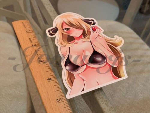 Pokemon - Anime - Cynthia Shirona Bikini Sun Fun Sticker Decal Vinyl manga #2