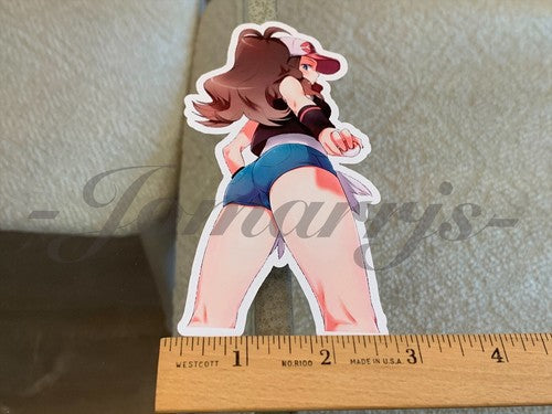 Pokemon - Anime - Hilda Touko Custom Sticker Decal Vinyl manga d.