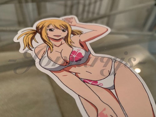 Fairy Tail - Anime - Lucy Heartfilia e. Bikini Sun Fun Sticker Vinyl Decal Sign