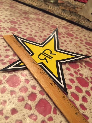 10 Authentic Rockstar Energy Drink Stickers Decal / Sign / Stars BMX Motocross
