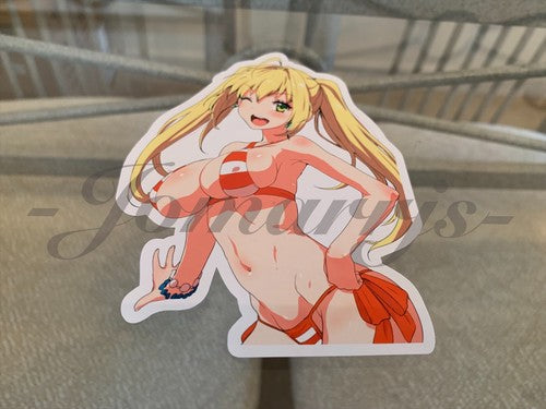Fate - Anime - Nero Claudius Red Saber “Wink” Bikini Sun Fun Vinyl Sticker manga
