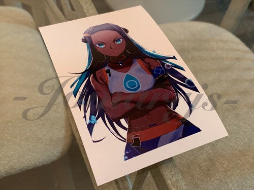Pokemon - Anime - Nessa Rurina Custom Sticker Decal Vinyl a.
