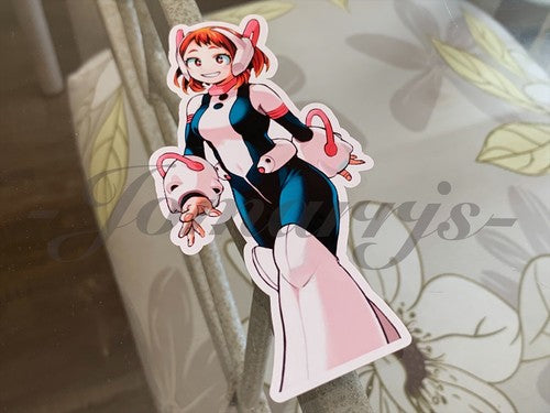 My Hero Academia Anime Ochaco Uraraka Custom Colored Sticker Vinyl manga 1