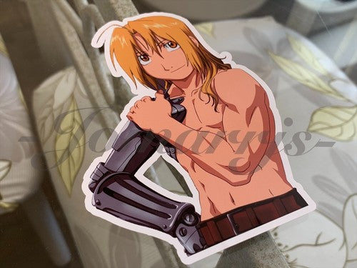 Fullmetal Alchemist - Anime - Edward Elric Custom Colored Sticker Decal manga