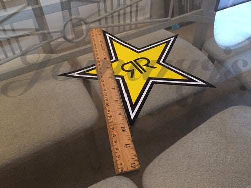 1~ Medium 10" Authentic Rockstar Energy Drink Sticker Decal Sign Logo BMX Race