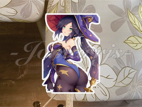 Genshin Impact Mona Megistus Sexy Custom Sticker Decal Vinyl Art Car Laptop