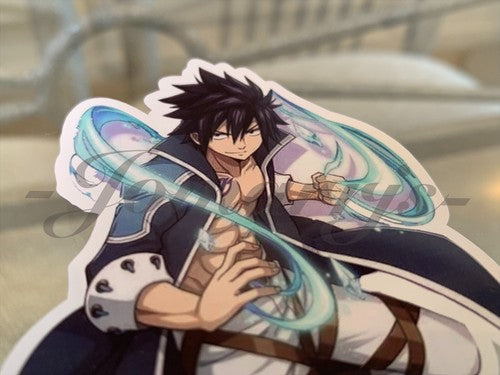 Fairy Tail - Anime - Gray Fullbuster Sticker Vinyl Sign custom mage guild