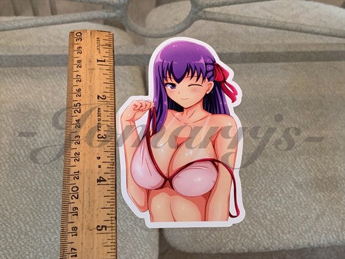 Fate - Anime - Sakura Matou “Tan Lines” Bikini Sun Fun Vinyl Sticker manga binde