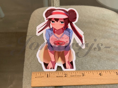 Pokemon - Anime - Rosa Mei White2 Custom Sticker Decal Vinyl manga a.