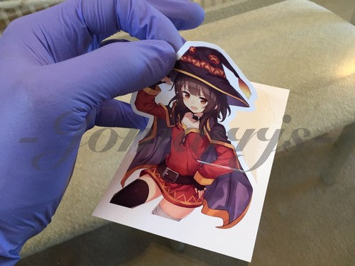 Kono Subarashii Anime - Megumin Sticker Decal Vinyl Comic konosuba laptop manga