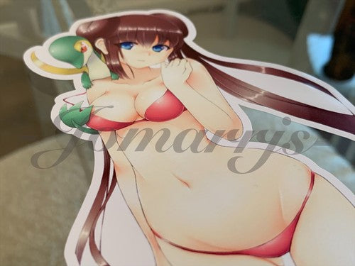 Pokemon - Anime - Rosa Mei White2 Bikini Sun Fun Sticker Decal Vinyl manga b.