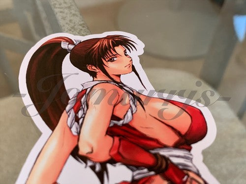 King of Fighters - Anime - Mai Shiranui Bikini Sun Fun Sticker Decals Vinyl #4