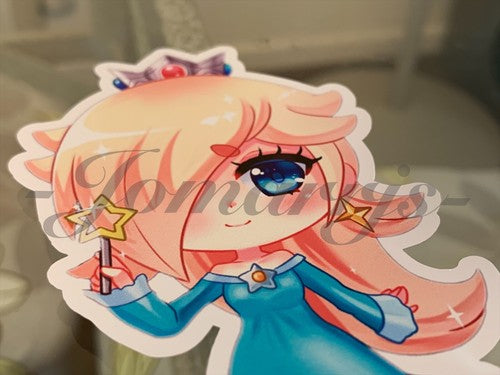 Super Mario - Anime - Rosalina Chibi Sticker Decal Vinyl #1 nintendo galaxy