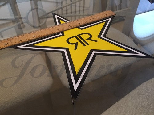1~ Medium 10" Authentic Rockstar Energy Drink Sticker Decal Sign Logo BMX Race