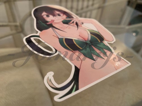 My Hero Academia Anime Froppy Tsuyu Asui b. Bikini Sun Fun Sticker Vinyl manga