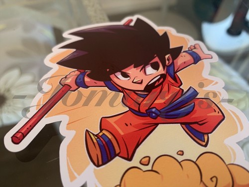 Dragon Ball Z - Anime - Goku Kakarot Chibi Custom Sticker Decal Sign manga