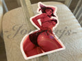 Street Fighter - Anime - Han Juri Bikini Sun Fun Custom Sticker Decal Vinyl #a