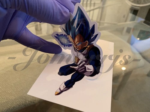 Dragon Ball Z Vegeta (b.) Sticker Vinyl Sign Comic DBZ super saiyans