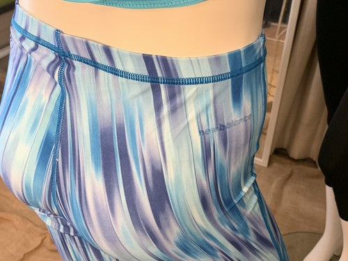 New Balance Women's Blue White Yoga Pants Running Leggings Activewear