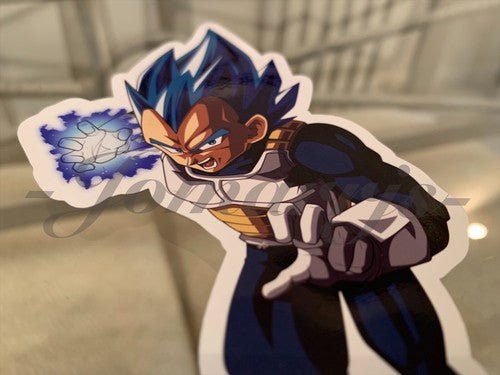 Dragon Ball Z Vegeta (b.) Sticker Vinyl Sign Comic DBZ super saiyans