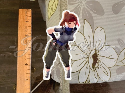 Final Fantasy Gaming Jessie Rasberry Sticker Decals Vinyl ff 7 anime manga
