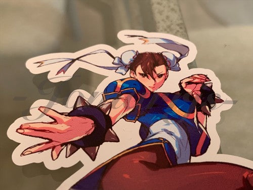 Street Fighter - Anime - Chun Li Colored Custom Sticker Decal Vinyl #6