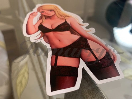 Fullmetal Alchemist Anime - Winry Rockbell Lingerie Bikini Sun Fun Sticker Decal