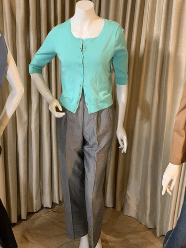 Dressbarn Women’s Dress Pant Slacks Trouser Gray Pleated Suit Career Sz 6 Office