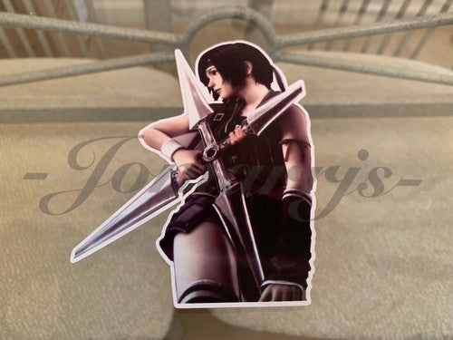 Final Fantasy - Gaming - Yuffie Kisaragi Sticker Decals Vinyl ff 7 anime vii B.