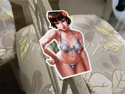 Persona 5 Anime Makoto Niijima Bikini Sun Fun Sticker Vinyl manga 3 ecchi lewd